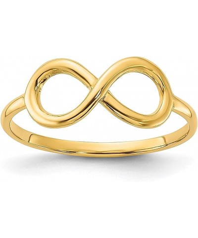 14k Yellow Gold Infinity Ring Fine Jewelry For Women Gifts For Her $90.83 Rings