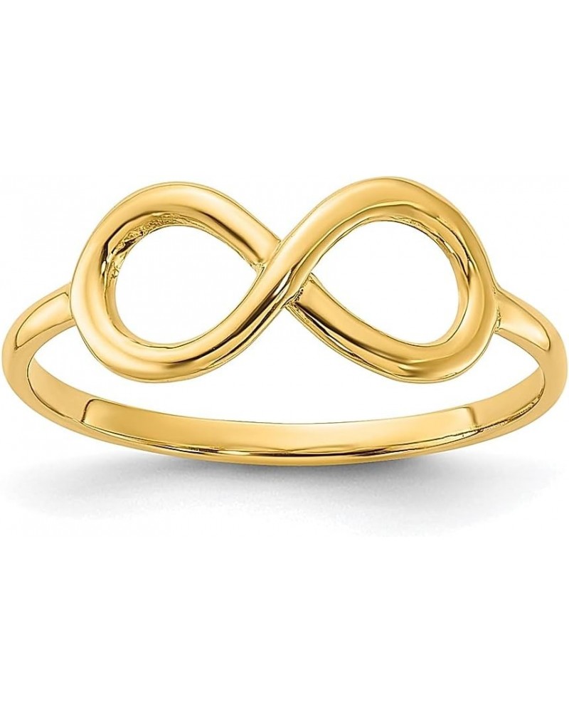 14k Yellow Gold Infinity Ring Fine Jewelry For Women Gifts For Her $90.83 Rings