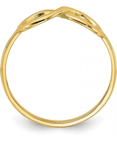 14k Yellow Gold Infinity Ring Fine Jewelry For Women Gifts For Her $90.83 Rings