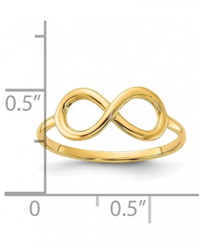 14k Yellow Gold Infinity Ring Fine Jewelry For Women Gifts For Her $90.83 Rings