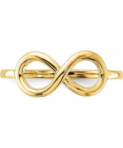 14k Yellow Gold Infinity Ring Fine Jewelry For Women Gifts For Her $90.83 Rings