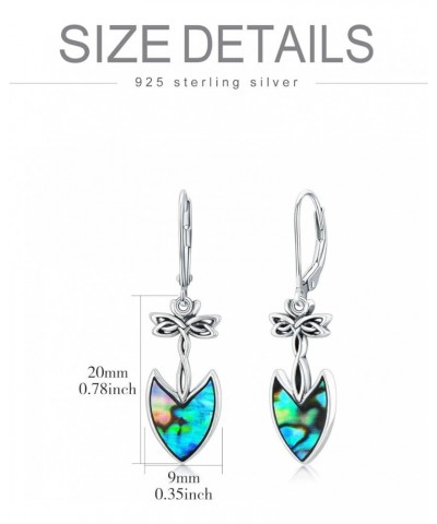 Stylish Bohemia Boho Dangle Drop Earrings 925 Sterling Silver Abalone Shell Earrings for Women Fashion Beach Jewelry for Girl...