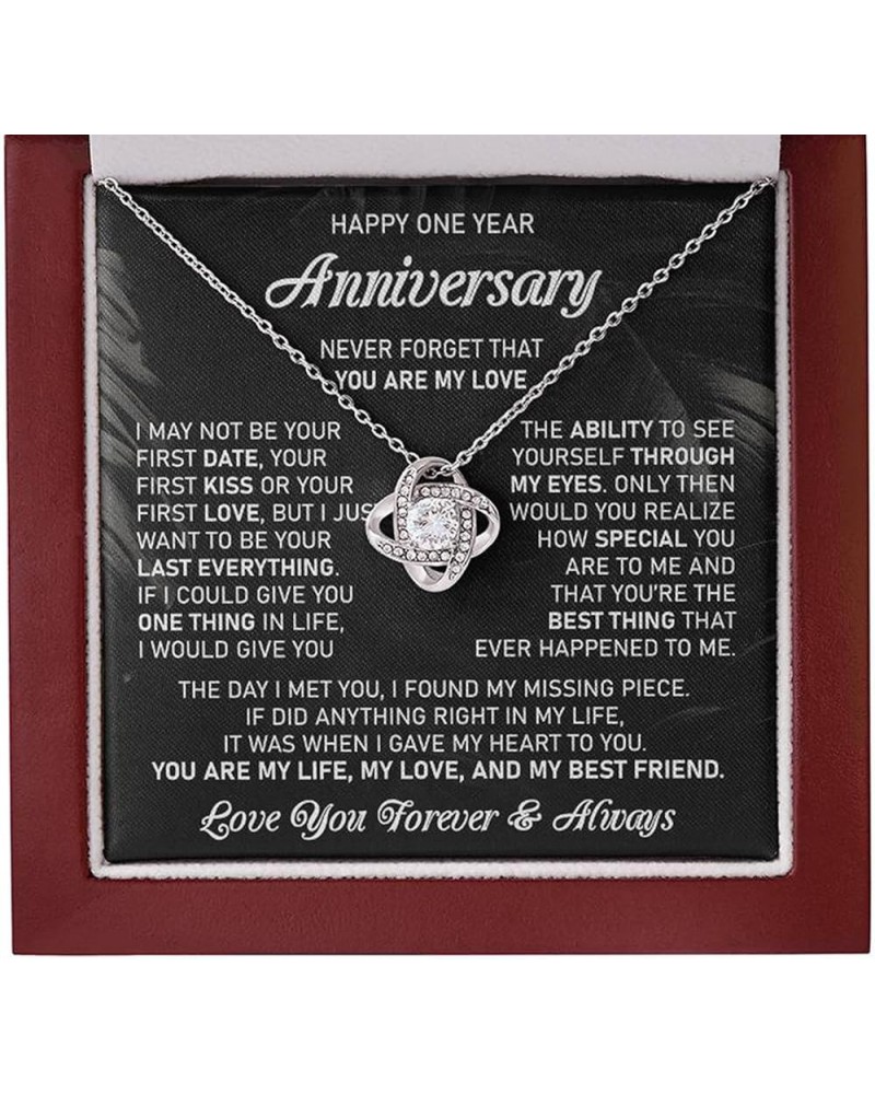 1st Wedding Anniversary Necklace Gift For Wife Paper Anniversary Necklace First Anniversary 1 Year Anniversary Necklace Gift ...