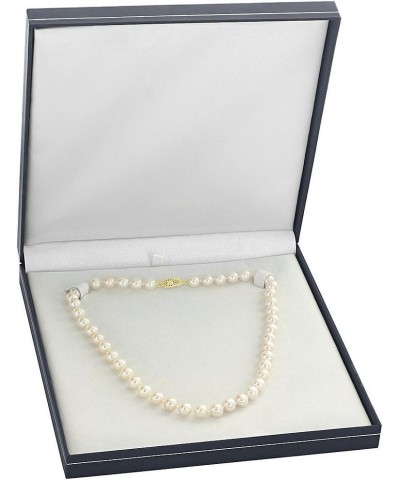 14K Gold AAAA Quality White Freshwater Cultured Pearl Necklace for Women in 18" Princess Length Yellow Gold 7.0-7.5mm $142.56...