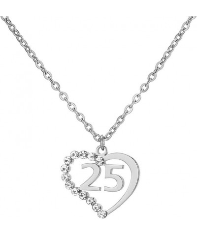 Stainless Steel Birth Year Number 10 to 99 Necklace Birthday Gift Anniversary Jewelry for Women 25 $13.03 Necklaces