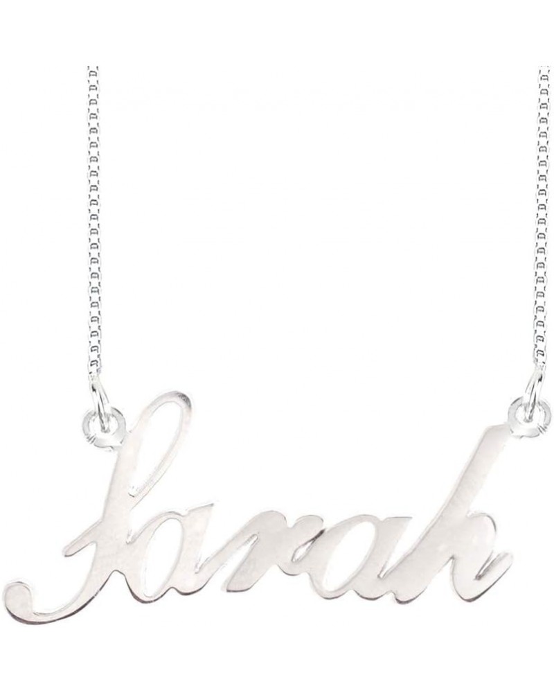 925 Sterling Sliver Custom Name Necklace Personalized Initial Necklaces Pendant Jewelry Gift for Her Sarah $18.50 Necklaces