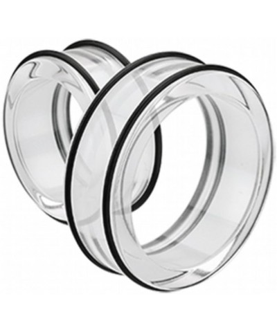 Supersize Basic Acrylic No Flare Ear Gauge Tunnel Plug 1-3/4" (44mm), Clear $17.81 Body Jewelry