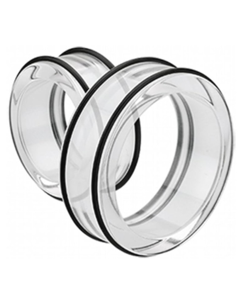 Supersize Basic Acrylic No Flare Ear Gauge Tunnel Plug 1-3/4" (44mm), Clear $17.81 Body Jewelry