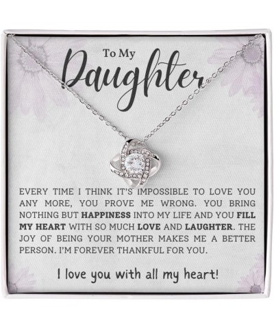 Daughter Gifts, Mother Daughter Necklace, To My Daughter, Mom Daughter Necklace, Birthday Gifts for Daughter Adult, Mother Da...