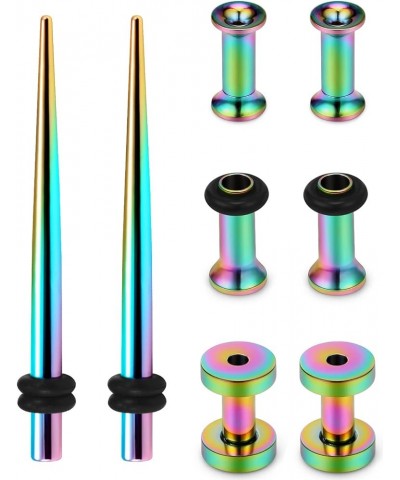 8G 6G 4G 2G 0G 00G 316L Surgical Stainless Steel Ear Gauges Plugs Tunnels Taper Stretching Kit Expander Piercing Jewelry for ...