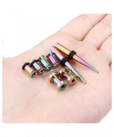 8G 6G 4G 2G 0G 00G 316L Surgical Stainless Steel Ear Gauges Plugs Tunnels Taper Stretching Kit Expander Piercing Jewelry for ...