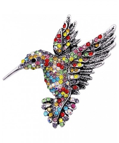 Antique Tone Bird Hummingbird Multi Color Austrian Crystal Pin Brooch Jewelry Color 3 $7.41 Brooches & Pins