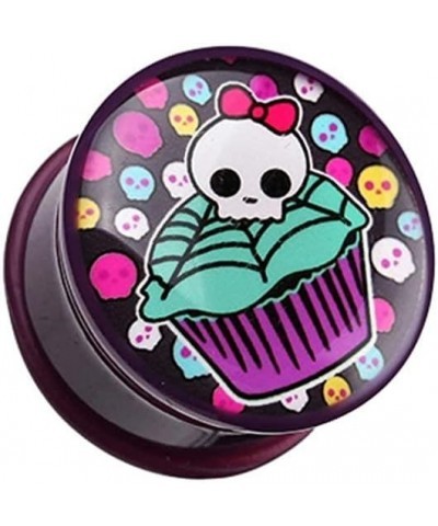 Skullicious Cupcake Single Flared Ear Gauge Plug $9.67 Body Jewelry