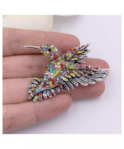 Antique Tone Bird Hummingbird Multi Color Austrian Crystal Pin Brooch Jewelry Color 3 $7.41 Brooches & Pins