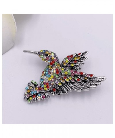 Antique Tone Bird Hummingbird Multi Color Austrian Crystal Pin Brooch Jewelry Color 3 $7.41 Brooches & Pins