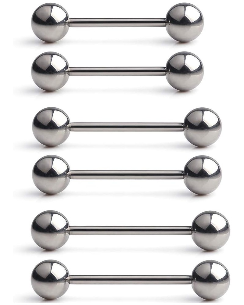 Grade 23 Titanium Externally Threaded Nipple Shield Barbell Ring Bar Body Piercing 14G 16G 2-6PCS 3 Pairs - 14GA $11.39 Body ...