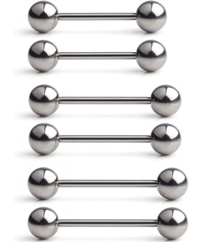 Grade 23 Titanium Externally Threaded Nipple Shield Barbell Ring Bar Body Piercing 14G 16G 2-6PCS 3 Pairs - 14GA $11.39 Body ...