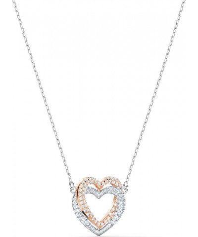 Infinity Heart Jewelry Collection, Necklaces and Bracelets, Rose Gold & Rhodium Tone Finish, Clear Crystals Necklace $29.40 B...