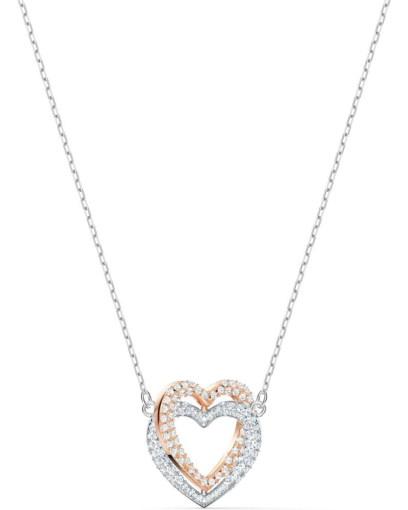 Infinity Heart Jewelry Collection, Necklaces and Bracelets, Rose Gold & Rhodium Tone Finish, Clear Crystals Necklace $29.40 B...