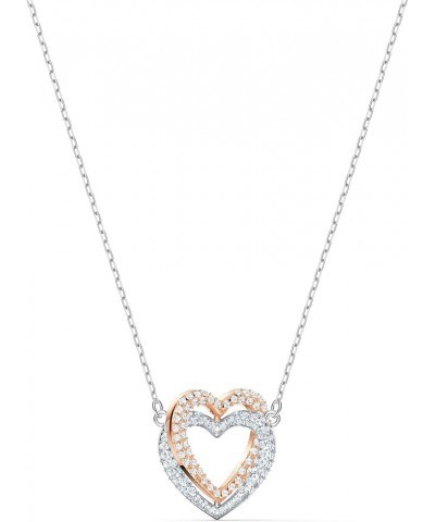 Infinity Heart Jewelry Collection, Necklaces and Bracelets, Rose Gold & Rhodium Tone Finish, Clear Crystals Necklace $29.40 B...