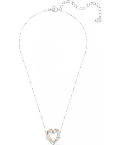 Infinity Heart Jewelry Collection, Necklaces and Bracelets, Rose Gold & Rhodium Tone Finish, Clear Crystals Necklace $29.40 B...