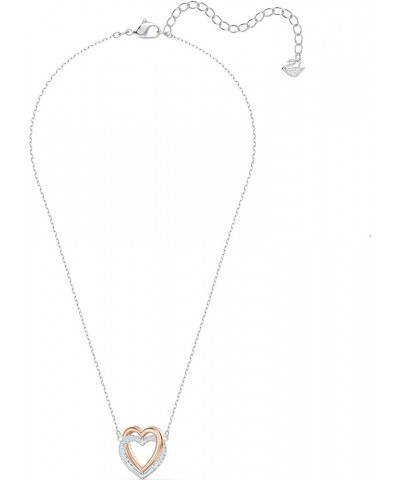 Infinity Heart Jewelry Collection, Necklaces and Bracelets, Rose Gold & Rhodium Tone Finish, Clear Crystals Necklace $29.40 B...