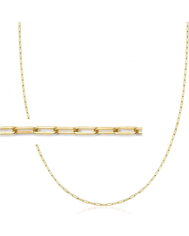 by Ross-Simons 14kt Yellow Gold Paper Clip Link Necklace 16.0 Inches $77.22 Necklaces