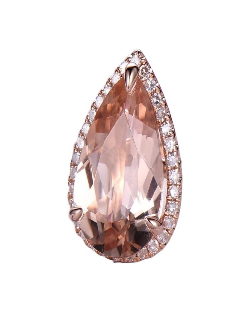 925 Silver Super Flash Large Water Drop Shaped Gemstone Women's Ring Luxury Rose Gold Jewelry Found Diamond Ring Found Women'...