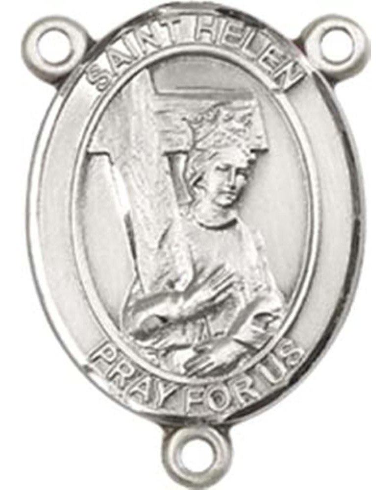 Sterling Silver Catholic Patron Saint Rosary Centerpiece Medal, 3/4 Inch Saint Helen $39.21 Pendants