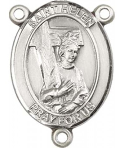 Sterling Silver Catholic Patron Saint Rosary Centerpiece Medal, 3/4 Inch Saint Helen $39.21 Pendants