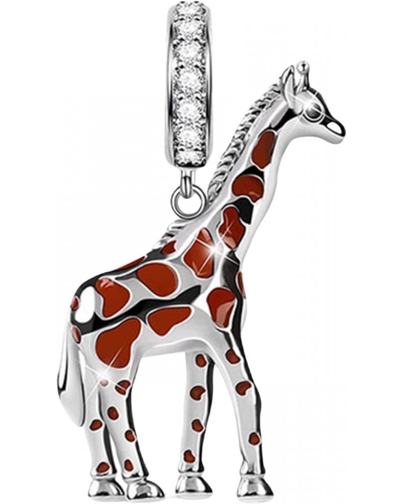 Giraffe Charm For Bracelet, Animal Charm, For Bracelet, Sterling Silver Charm, Mothers Day's Gift, Giraffe Charm, Women Gift ...