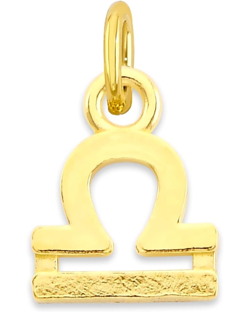 Solid 10k Gold Zodiac Charm Available in A-Z, Tiny Cute Horoscope Jewelry Cancer $14.62 Pendants