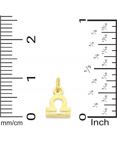 Solid 10k Gold Zodiac Charm Available in A-Z, Tiny Cute Horoscope Jewelry Cancer $14.62 Pendants